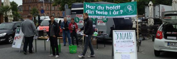 FOA med LO på torvet under festivalen
